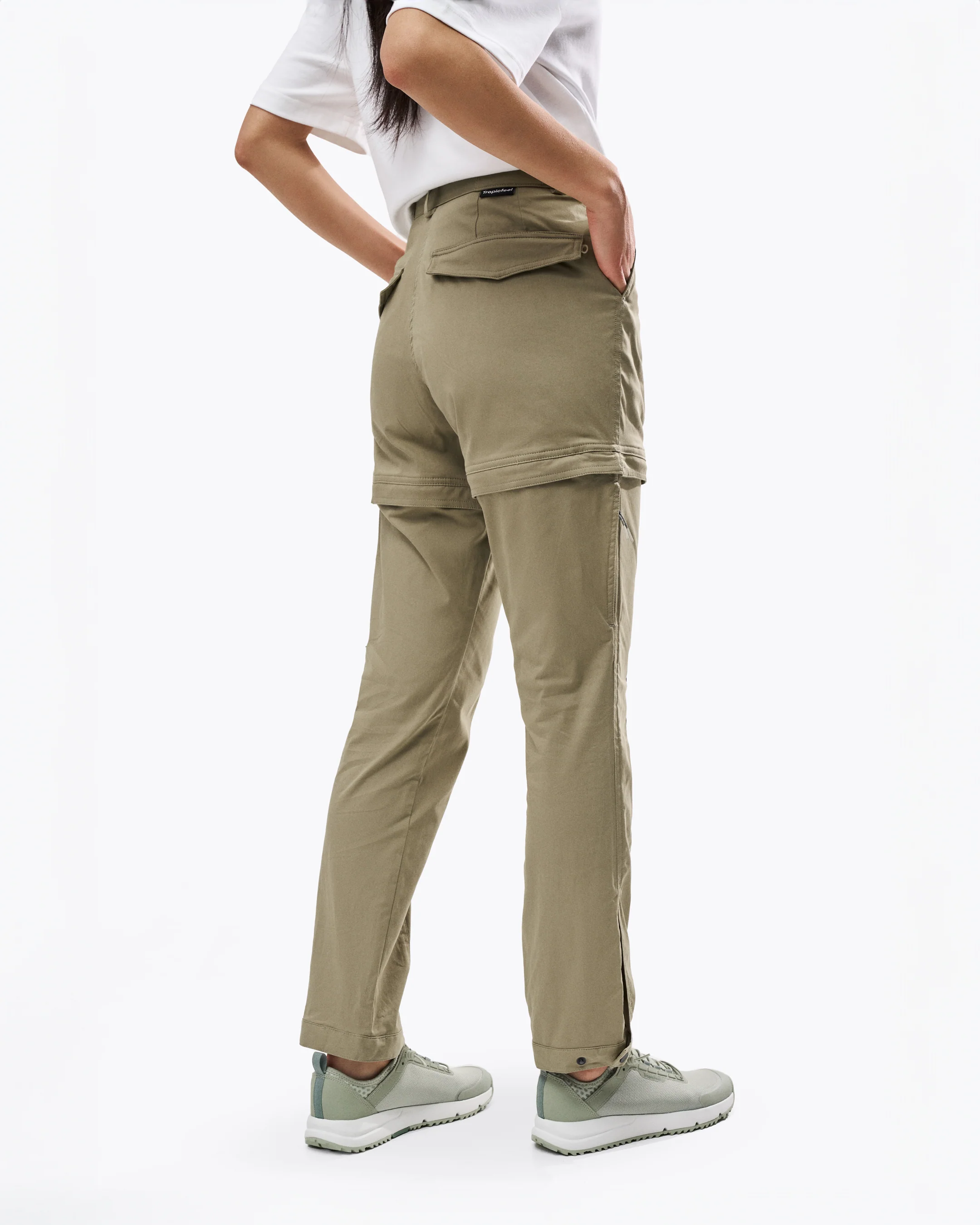 Women's ProTravel Zip-off Pant Sage Khaki - Image 7