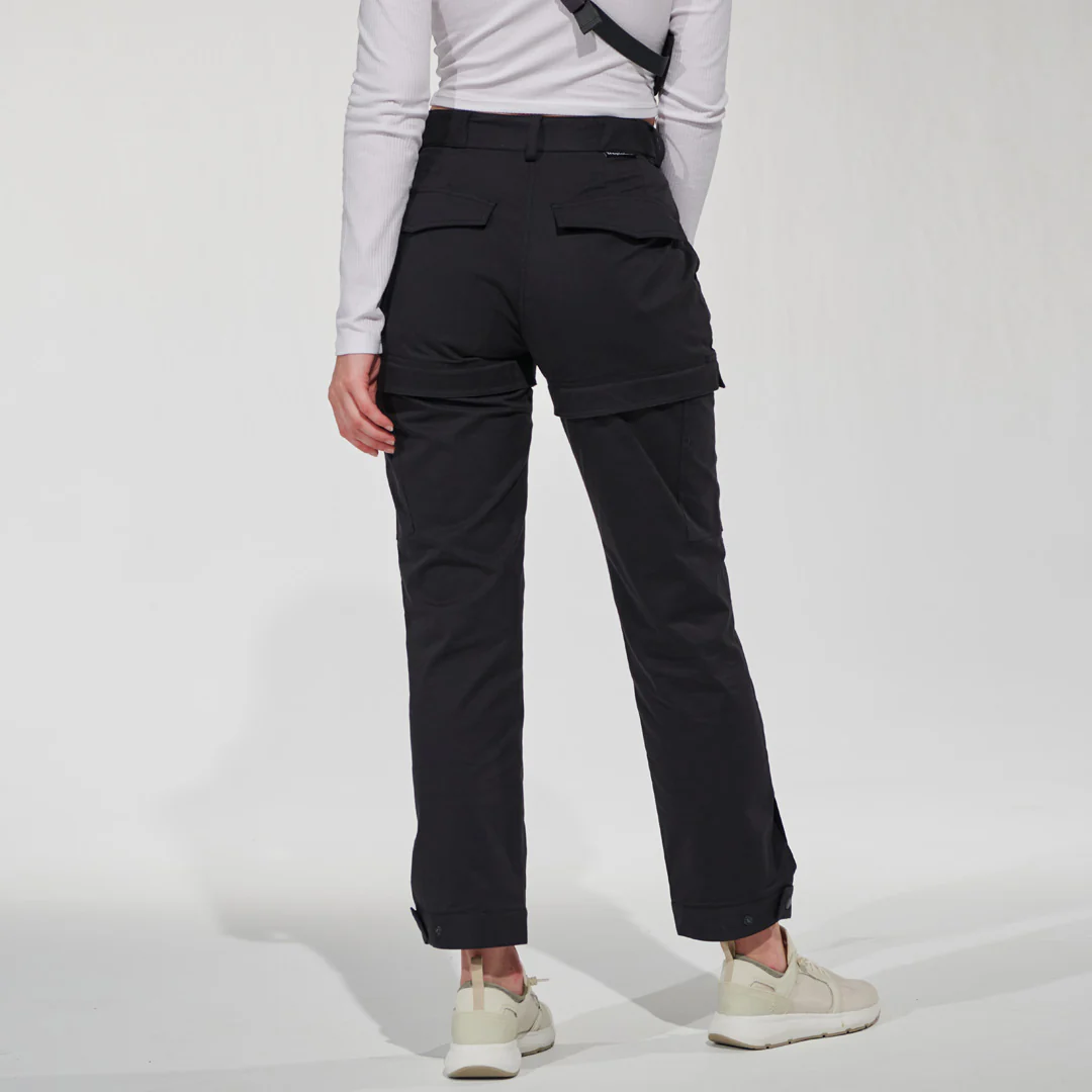Women's Zip-Off Pant All Black - Image 4
