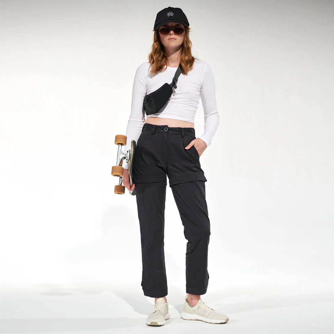 Women's Zip-Off Pant All Black - Image 5